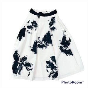 White House Black Market Floral Midi Skirt 4